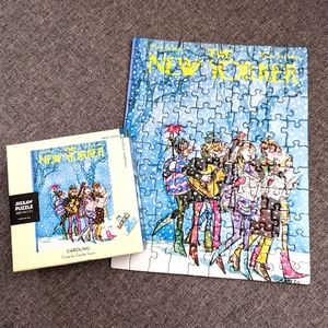 Complete NEW YORKER "Caroling" CHRISTMAS 100pc 7x9" Jigsaw Puzzle